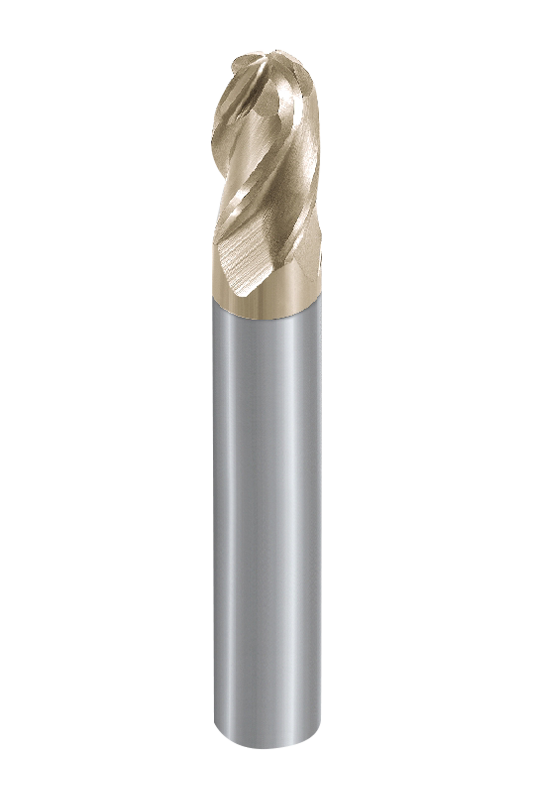 Završna glodala s kuglastim vrhom i 4 žljeba za obradu legura titana